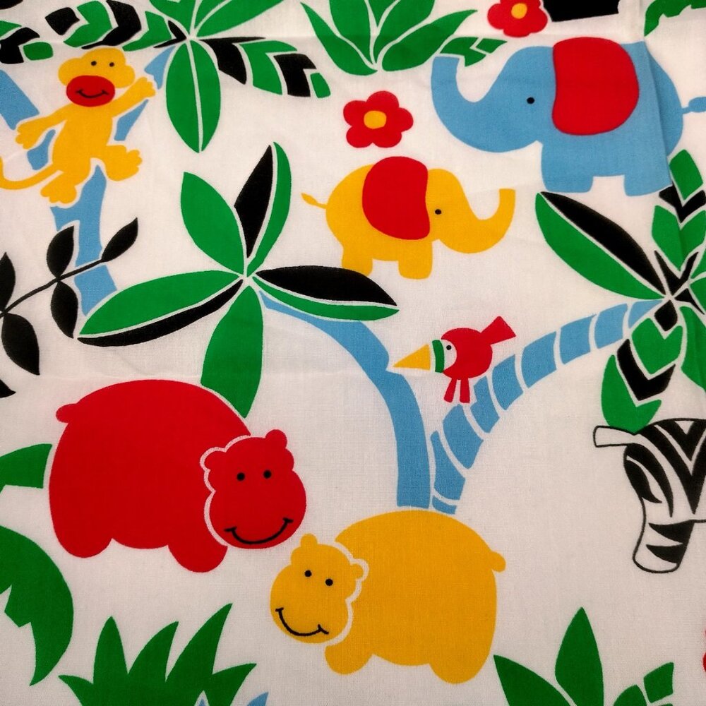 Weilwood Fabric Sewing Material Jungle Safari Animals Colorful Kids Animal 3 Yds - Picture 5 of 10